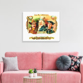 Etiket doos van de Unie Canvas Afdruk (Insitu (Woonkamer))