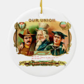 Etiket doos van de Unie Keramisch Ornament (Achterkant)