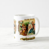 Etiket  doos van de Unie Koffiemok (Voorkant rechts)