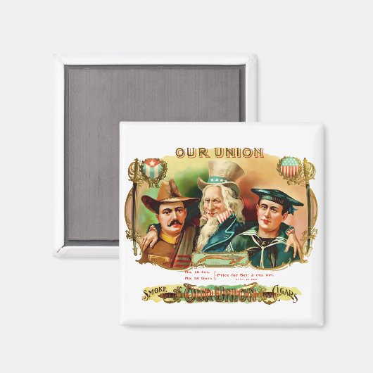 Etiket doos van de Unie Magneet (Voorkant / Achterkant)