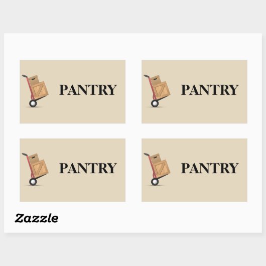 Etiket Doos verplaatsen - Pantry (Vel)