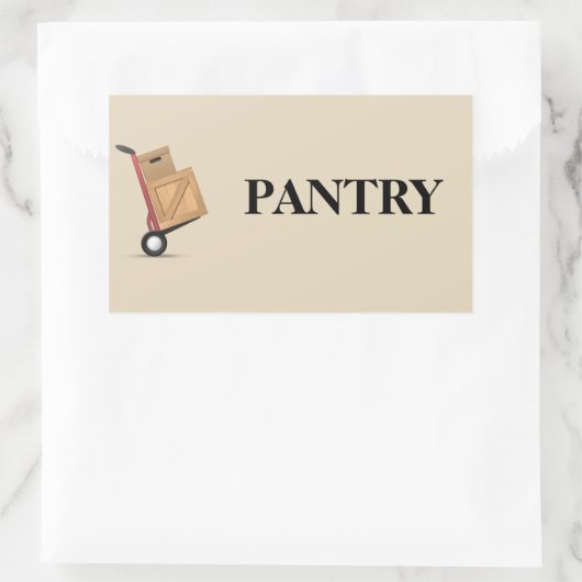 Etiket Doos verplaatsen - Pantry (Tas)