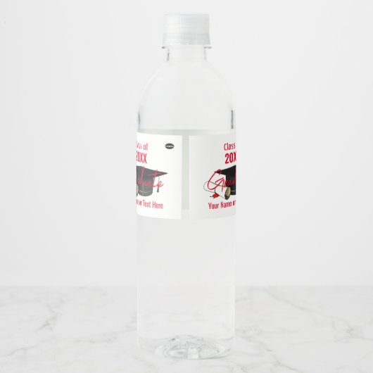 Etiket Drink - Afstuderen - Pet en diplomaat HAMby (Achterkant)