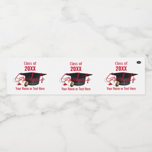 Etiket Drink - Afstuderen - Pet en diplomaat HAMby (Enkel label)