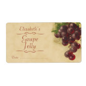 Etiket druiveninblikken (Voorkant)