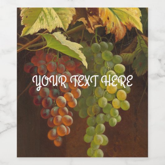 Etiket druivenwijn (Enkel label)