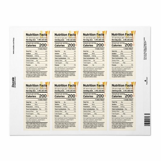 Etiket druppelflesvoeding (Full Sheet)