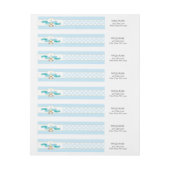 Etiket eerste communiqué - Blauw & goud (Vel)