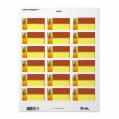 Etiket Egyptisch Hieroglyphics-adres (Full Sheet)