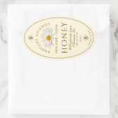 Etiket eierhonig met kruidachtige bijen, madeliefj (Tas)