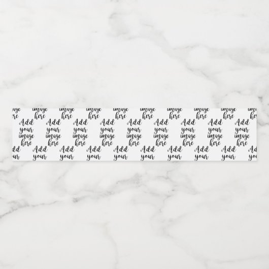 Etiket eigen Afbeelding  water flesje toevoegen (Enkel label)