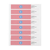 Etiket Eigen monogram logo (Vel)