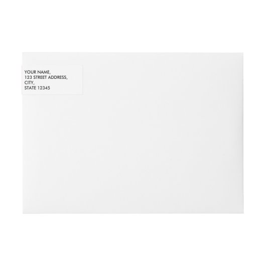 Etiket Eigen monogram logo (Voorkant)