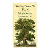 Etiket  eikenboom Eigen bladwijzer (Voorkant)