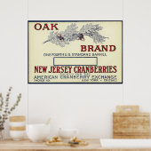 Etiket eikenmerk poster (Keuken)