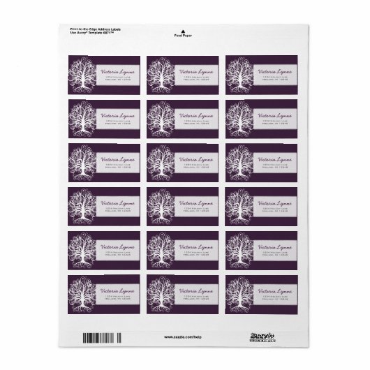 Etiket Eisplantenwervelkolom Rendeladres (Full Sheet)