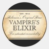 Etiket Elixir van Halloween alchemy Vampire (Voorkant)