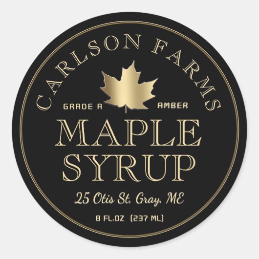 Etiket eltje met goudmap voor bewerkbare mantel (Voorkant)