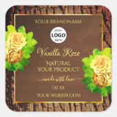 Etiket en Logo van houtkorrels - Bark Florence (Voorkant)