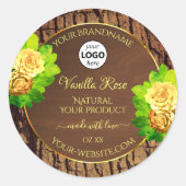 Etiket en Logo van houtkorrels - Bark Florence (Voorkant)