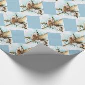 Etiket- en staartwappapier cadeaupapier (Hoek)
