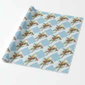 Etiket- en staartwappapier cadeaupapier (Uitgerold)