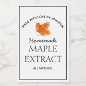 Etiket esdoornextract (Enkel label)