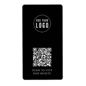Etiket Etiket Eigen kleur Logo en QR-code toevoege (Voorkant)