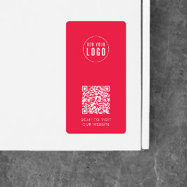 Etiket Etiket Eigen kleur Logo en QR-code toevoege