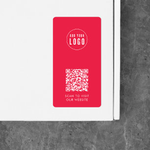 Etiket Etiket Eigen kleur Logo en QR-code toevoege