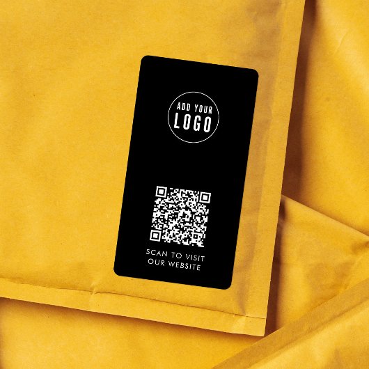 Etiket Etiket Eigen kleur Logo en QR-code toevoege