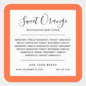 Etiket Etiket Eigen kleuringrediënten voor merk (Voorkant)