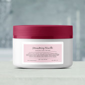 Etiket Etiket Ingrediënten Lijst Aangepaste Kleurs