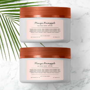 Etiket Etiket Ingrediënten Lijst Aangepaste Kleurs