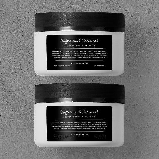 Etiket Etiket Ingrediënten Lijst Aangepaste Kleurs