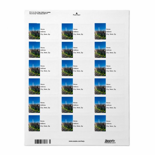 Etiket fietsen en Dallas (Full Sheet)