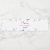 Etiket flesje Baby shower (Enkel label)