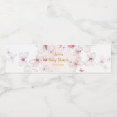 Etiket flesje Baby shower (Enkel label)