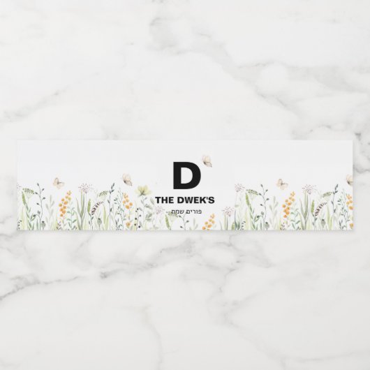 Etiket flesje flesje (Enkel label)