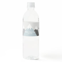 Etiket flesje gebergte, avontuuromslag