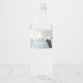 Etiket flesje gebergte, avontuuromslag