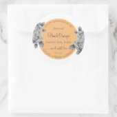 Etiket flessenverpakking Oranje zilver (Tas)