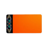 Etiket Floral adres (Voorkant)