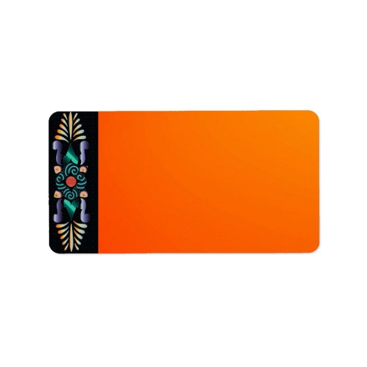 Etiket Floral adres (Voorkant)