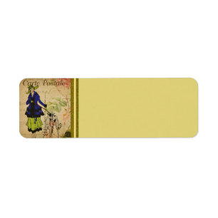 Etiket Frans Briefkaart