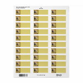 Etiket Frans Briefkaart (Full Sheet)