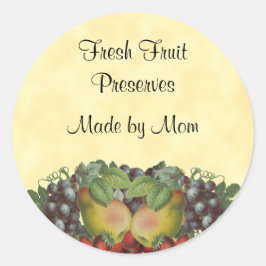 Etiket  fruit op aangepast blikveld