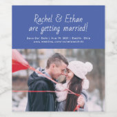 Etiket gedistilleerd Verloving Namen Wijn (Enkel label)