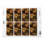 Etiket gedroogd bloemenbier (Full Sheet)