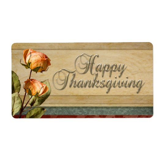 Etiket gedroogde bloemen (Voorkant)